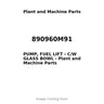 890960M91 - PUMP, FUEL LIFT - C/W GLASS BOWL