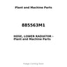 885563M1 - HOSE, LOWER RADIATOR