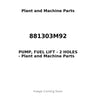881303M92 - PUMP, FUEL LIFT - 2 HOLES
