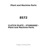 8572 - CLUTCH PLATE - STANDARD