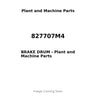 827707M4 - BRAKE DRUM