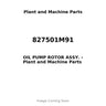 827501M91 - OIL PUMP ROTOR ASSY.
