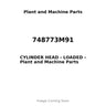 748773M91 - CYLINDER HEAD - LOADED
