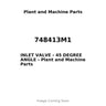 748413M1 - INLET VALVE - 45 DEGREE ANGLE