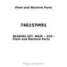 746157M91 - BEARING SET, MAIN - .010