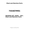 745407M91 - BEARING SET, MAIN - .020
