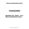 744922M91 - BEARING SET, MAIN - .010