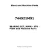 744921M91 - BEARING SET, MAIN - STD