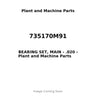 735170M91 - BEARING SET, MAIN - .020