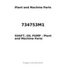734753M1 - SHAFT, OIL PUMP