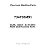 734738M91 - GEAR, IDLER - 63 TEETH