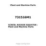 731516M1 - SCREW, ROCKER ADJUSTER