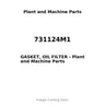 731124M1 - GASKET, OIL FILTER