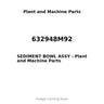 632948M92 - SEDIMENT BOWL ASSY