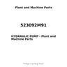 523092M91 - HYDRAULIC PUMP