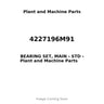 4227196M91 - BEARING SET, MAIN - STD