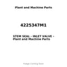 4225347M1 - STEM SEAL - INLET VALVE