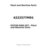 4222577M91 - PISTON RING SET