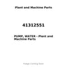41312551 - PUMP, WATER