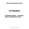 3774836M1 - STEERING WHEEL - SPLINED