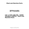 377111X1 - CAT. 0 TOP LINK PIN - 94MM USEABLE LENGTH