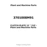 3701008M91 - CLUTCH PLATE 12 " 21Z