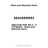 3641095M91 - INJECTOR PIPE NO.3 - 4 CYLINDER