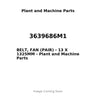 3639686M1 - BELT, FAN (PAIR) - 13 X 1325MM