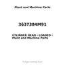 3637384M91 - CYLINDER HEAD - LOADED