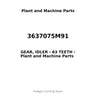 3637075M91 - GEAR, IDLER - 63 TEETH