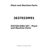 3637033M91 - PISTON RING SET