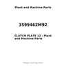 3599462M92 - CLUTCH PLATE 12