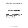 3596773M92 - CABLE - HANDBRAKE LH (1440MM)