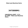 3475808M1 - UNIVERSAL JOINT - 27 X 81.7MM