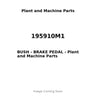 195910M1 - BUSH - BRAKE PEDAL