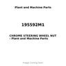 195592M1 - CHROME STEERING WHEEL NUT