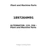1897264M91 - ALTERNATOR: 12V, 55A