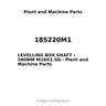 185220M1 - LEVELLING BOX SHAFT - 260MM M19X2.5D