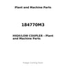 184770M3 - HIGH/LOW COUPLER
