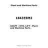 184359M2 - SHAFT - HYD. LIFT