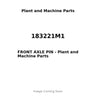 183221M1 - FRONT AXLE PIN