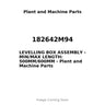 182642M94 - LEVELLING BOX ASSEMBLY - MIN/MAX LENGTH: 500MM/600MM