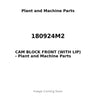 180924M2 - CAM BLOCK FRONT (WITH LIP)