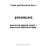 1694961M5 - SILENCER UNDER HOOD