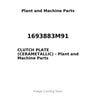 1693883M91 - CLUTCH PLATE (CERAMETALLIC)