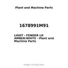 1678991M91 - LIGHT - FENDER LH AMBER/WHITE