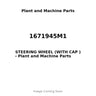 1671945M1 - STEERING WHEEL (WITH CAP )