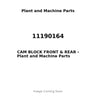 11190164 - CAM BLOCK FRONT & REAR
