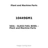 104496M1 - SEAL - GLASS FUEL BOWL