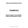 704807A1 - VALVE INLET C/W LOCKS